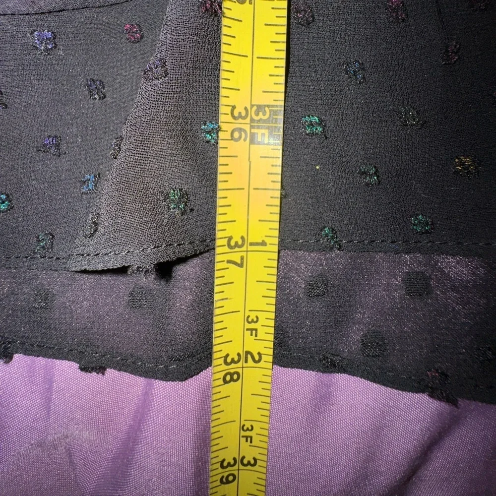 Julia Jordan Black Swiss Dot Faux Wrap Dress – Size 10 – NWOT